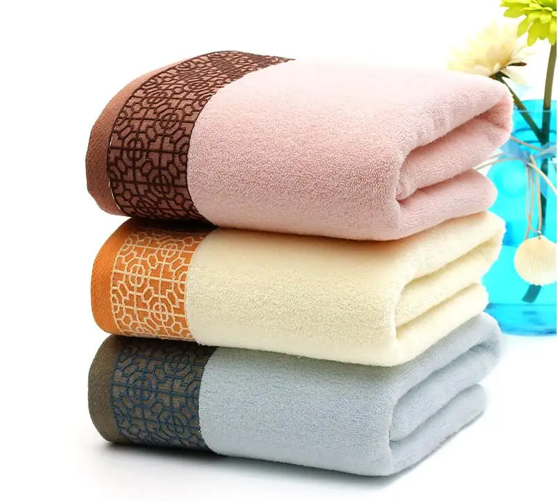 

Pure cotton Chinese window flower bath towel absorbs water quickly