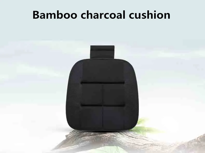 Black Color Bamboo Charcoal Car Seat Covers Cushion
