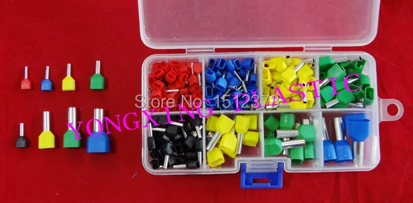 224 PCS/Box twin cord end terminal cable connector splice insulated terminal block kit wire cable ferrules 224 PCS/Box twin cord end terminal cable connector splice insulated terminal block kit wire cable ferrules