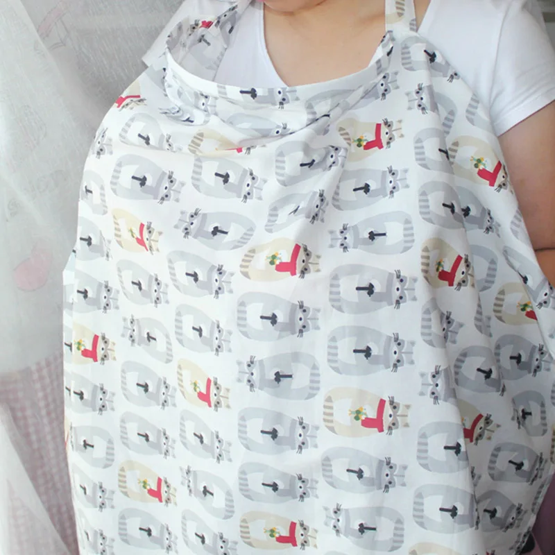 Детский чехол для грудного вскармливания, дышащий хлопковый передник для кормления грудью с регулируемой пряжкой, чехлы для новорожденных CL5409 - Цвет: Totoro
