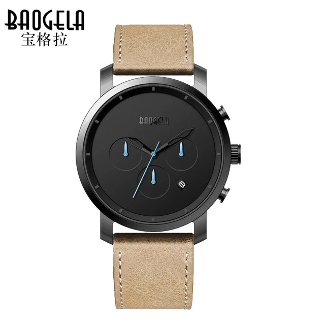 

2017 New Fashion Design Men Sports Watches Luxury Brand Casual Analog Quartz Watch Men Leather Band Wristwatch relogio masculino