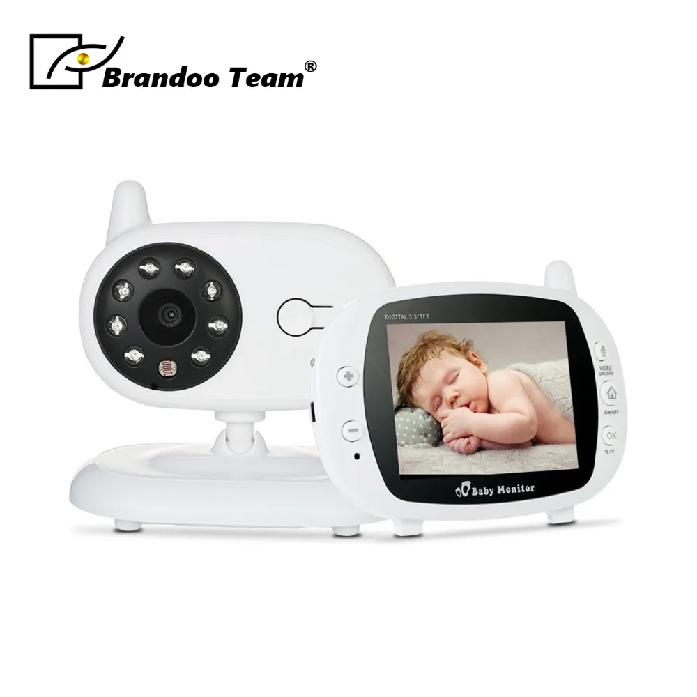 

3.5" Wireless Video Baby Sleep Monitor 2 Way Talk WIFI Video Surveillance Security Camera Night Vision Nanny Temperature Detect