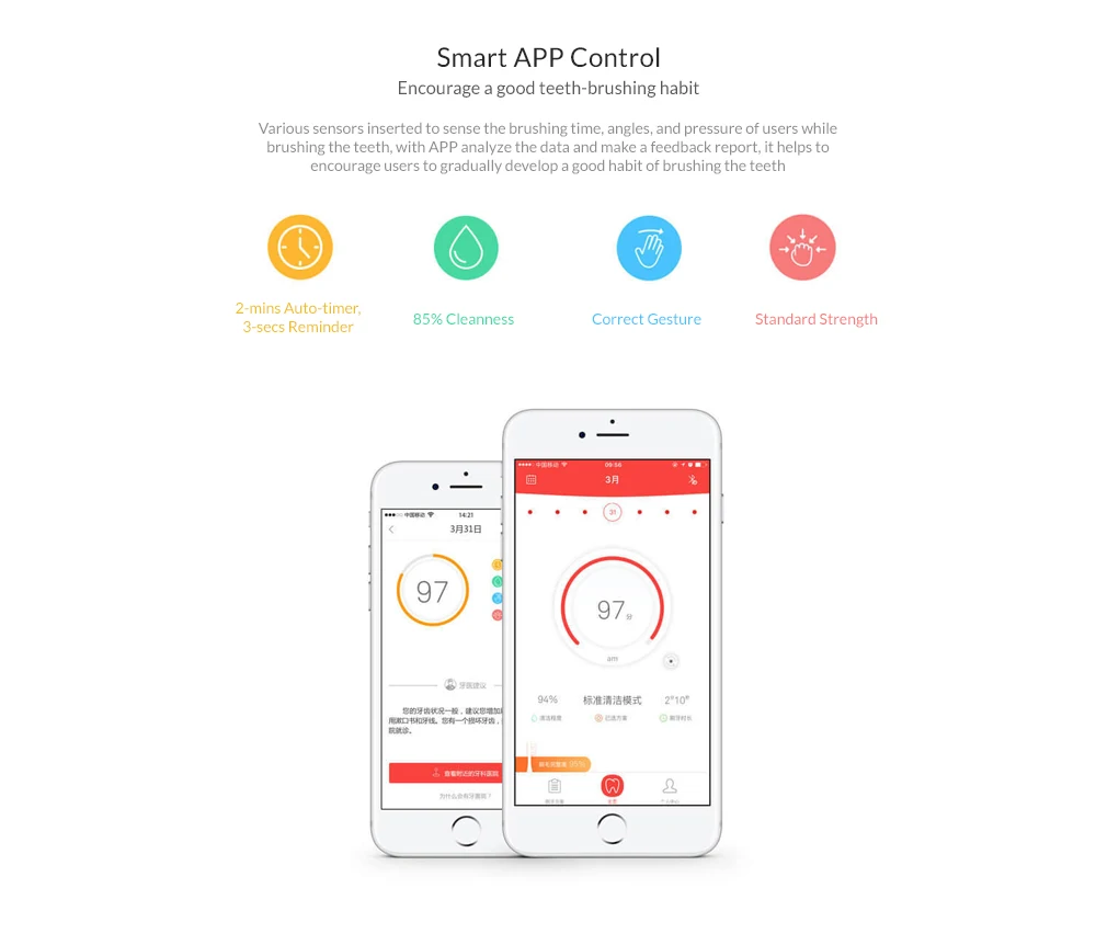 Oclean One перезаряжаемая приложение управление звуковая электрическая зубная щетка с 3 головкой щетки и настенный держатель от Xiaomi youpin