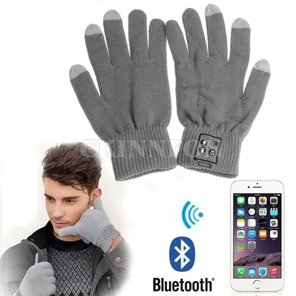 50 шт./лот 2 шт./лот/пара зимние теплые перчатки сенсорный экран Bluetooth Говорящие перчатки встроенный динамик/микрофон для мобильного телефона