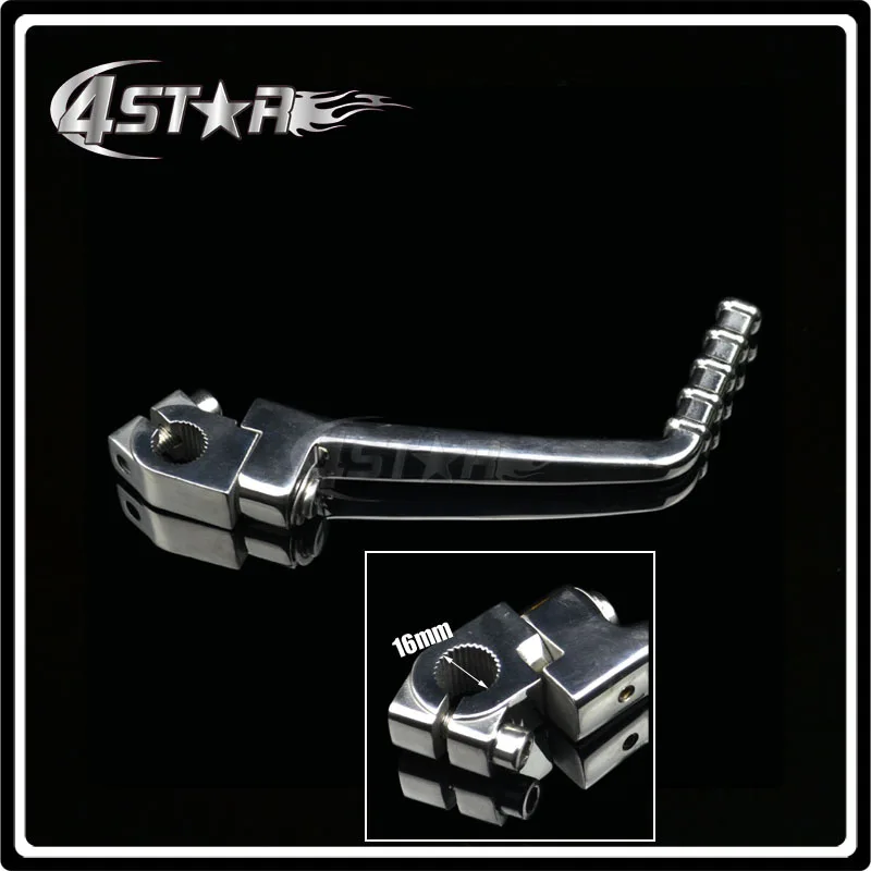 

Stainless Steel Kick Start Lever 16mm Mounting Hole Fit Motorcycle ATV MX YX GPX KAYO 140 /150/ 160cc Dirt Pit bike Spare Parts