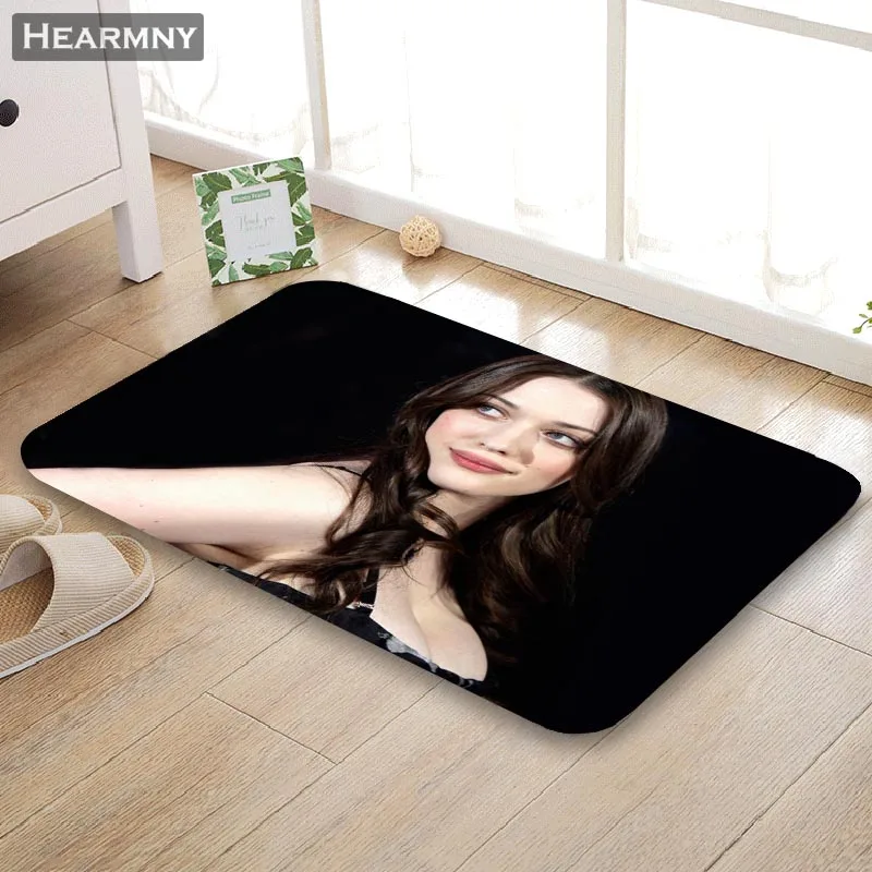 Custom Kat Dennings двери коврики пол/для ванной/кухня/пляж фланель губчатый материал 3D печатных Лохматый Украшения для спальня - Цвет: 9