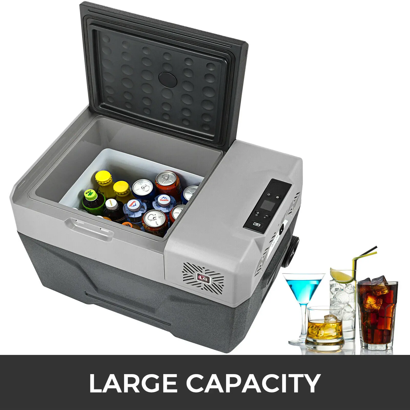 

30L Portable Bluetooth Refrigerator 12V 220V Freezer Compact Vehicle Car Mini Fridge Electric With APP