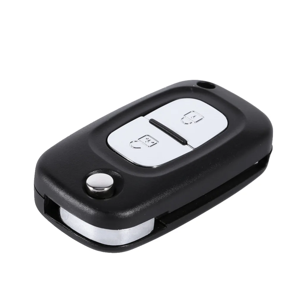 

Flip Folding Remote 2 Buttons Uncut Blank Blade Car Key Fob Shell Case For Renault Clio Megane Car-Styling