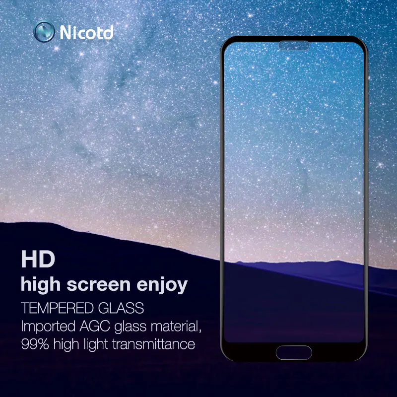 Nicotd Cover Film Tempered Glass For Huawei Nova 3i Y9 2019 Y6 Pro Screen Protective For Huawei P10 Lite Honor 10 Glass Film (2)