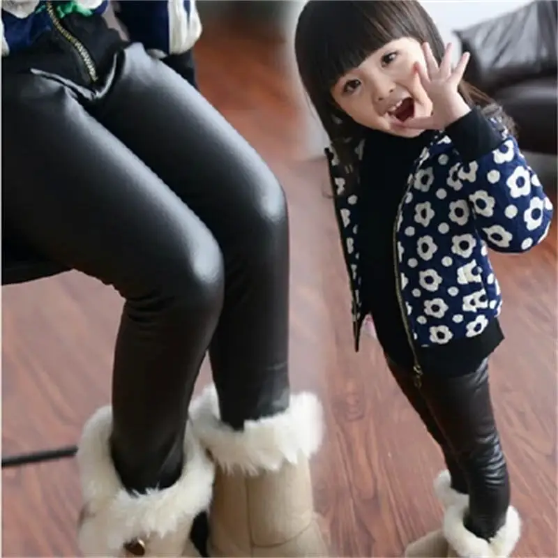 little girl leather pants