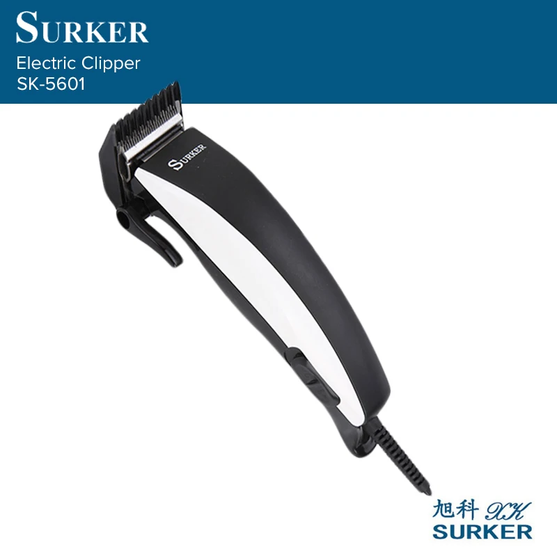 

SURKER SK-5601 Hair Clipper Adjustable Family Hair Trimmer Adult Baby Kids Wire Haircut Machine with Hair Comb Scissor EU Plug