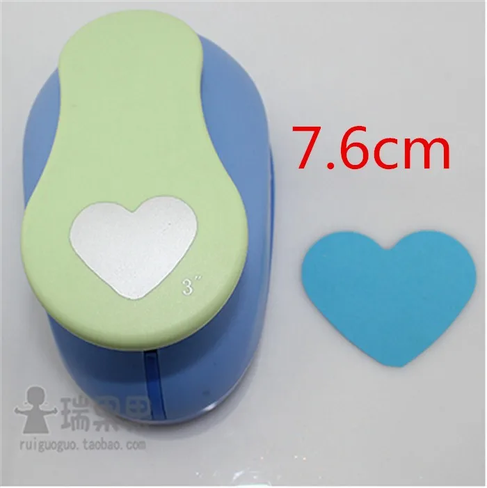Perfurador para Faça Transporte da Gota Venda Quente Papel Shaper Cortador Você Mesmo Cartão Fazendo Scrapbooking Tags Ofício Ferramenta Cor Aleatória Coração 7.6cm 4 paper shaper cutter