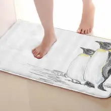 Пингвин Стиль коврики для улицы, смешной Противоскользящий коврик для ванной, дверные коврики, дверные коврики под входную дверь