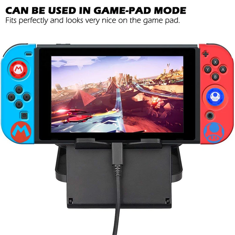 Силиконовый чехол Joycon для rend Switch, Противоскользящий резиновый чехол, Защитный колпачок для джойстика для nintendo Switch, контроллер