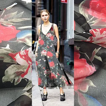 

Black bottom georgette 100% silk mulberry silk new beautiful cloth georgette fabric dress silk Towel