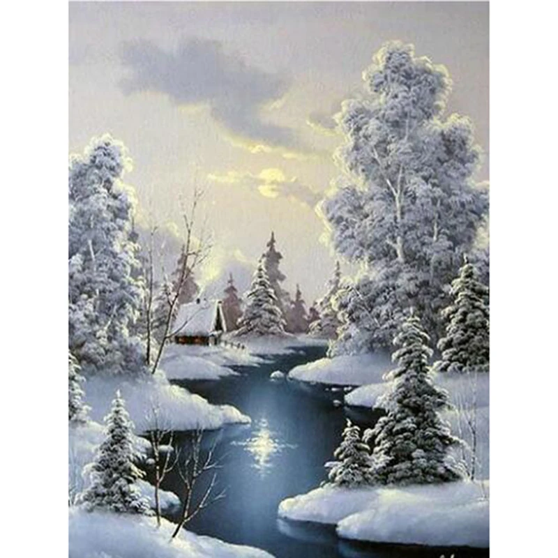 Aliexpress.com : Buy 5D Diamond Painting Winter Diamond Embroidery