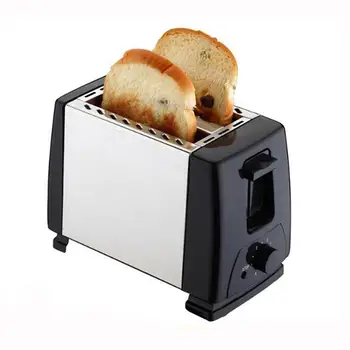 

Adoolla Mini Electric Toaster Stainless Steel 2 Slices Bread Baking Maker for Breakfast