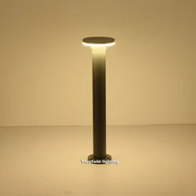 2 шт. пост Современная круглая Колонка напольная стоящая Светодиодная лампа свет водонепроницаемый садовый светильник парковый свет пейзаж светодиодный фонарь для почтового ящика лампа