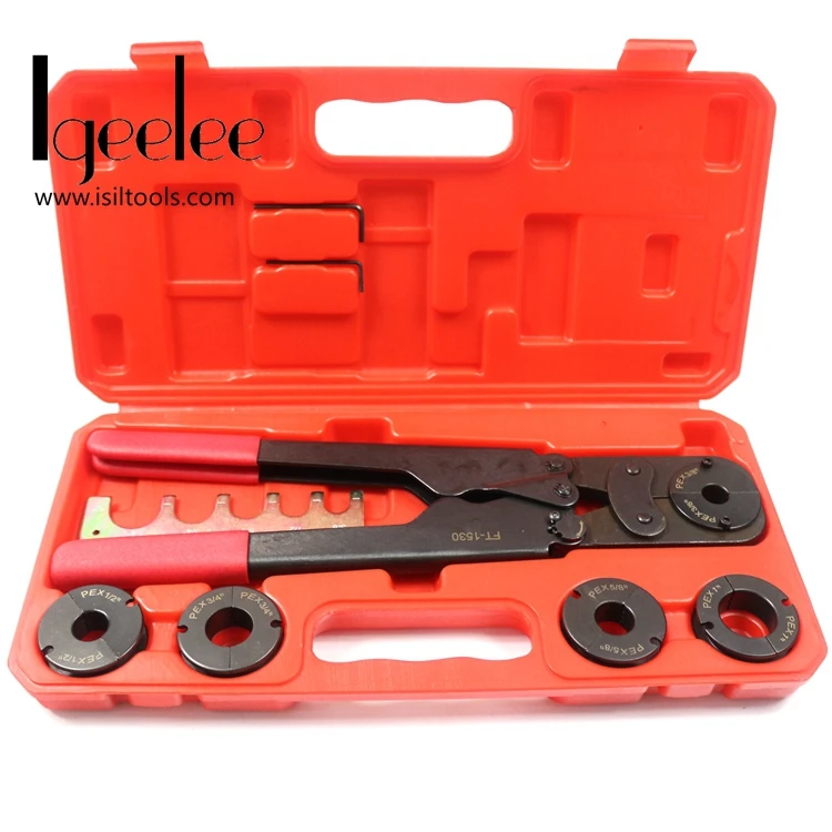 

iGeelee Pex Pressing Tool FT-1530 for crimping PEXP, PEX pipe up to 30mm, with dies of M15, M18, M24, M30