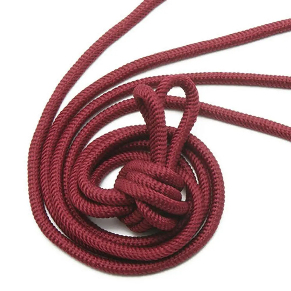deep red 1 пара, 110 см, круглые плетеные шнурки, одноцветные, с металлической головкой, шнурки для обуви, лидер продаж - Цвет: deep red