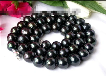 

FREE SHIPPING BJC 000161 purple round Pearl Necklace silver