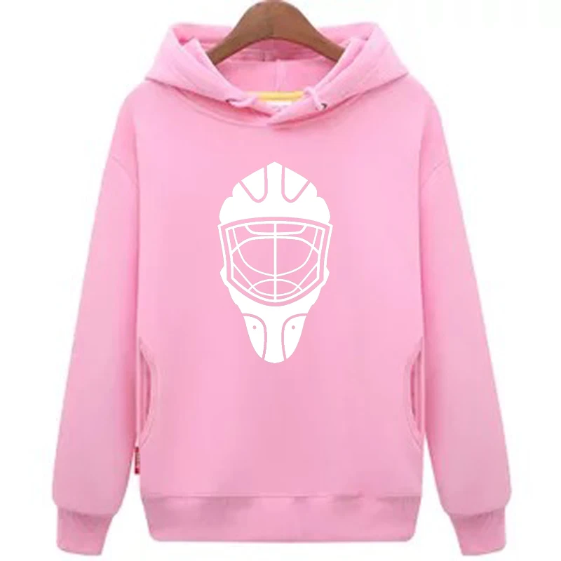 

EALER Free shipping cheap unisex pink hockey hoodies Sweatshirt with a hockey mask for men & women