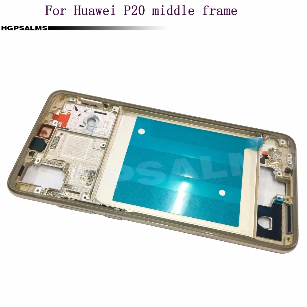 Для Huawei p20 спереди средняя рамка ободок Корпус плиты доска с стикеры Запчасти для