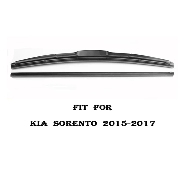 CNparts Car Windshield Rubber Front Wiper Blades Arm Kit For Kia