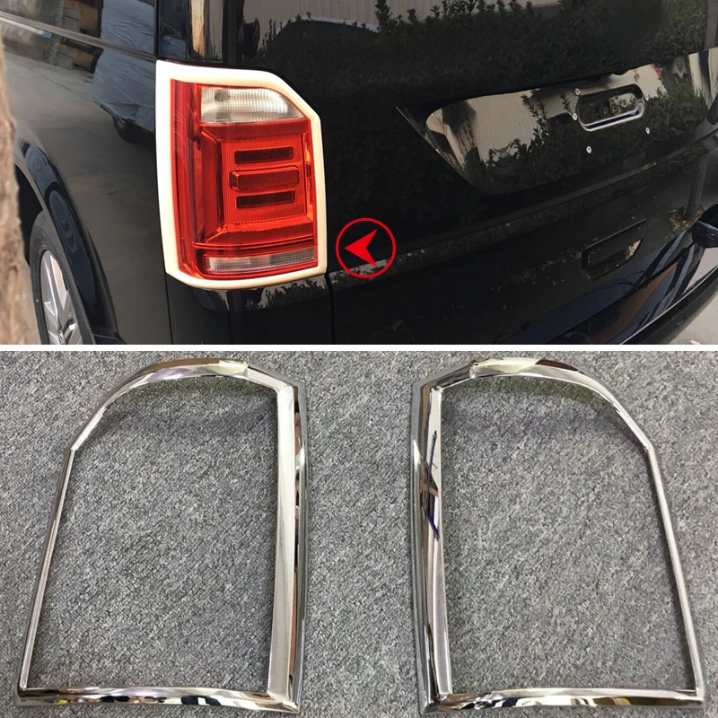 

For VW Volkswagen Transporter (T6) Caravelle 2017-2018 Exterior Accessories ABS Chrome Rear Light Lamp Cover Trim car styling
