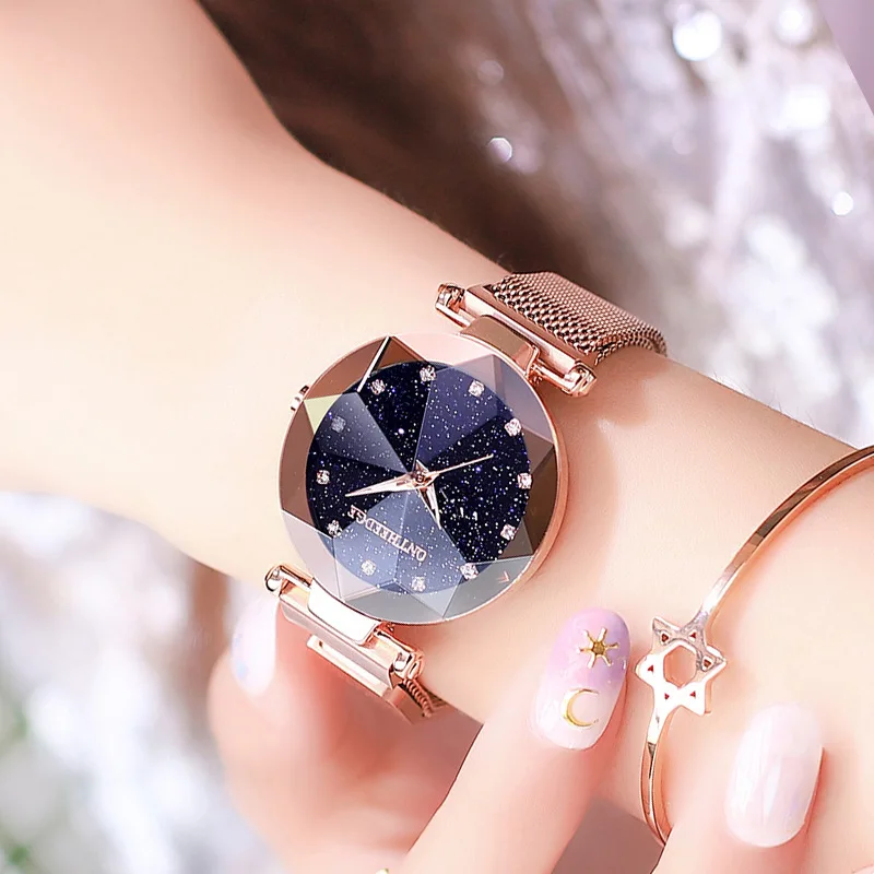 

Trill Starry Sky Wrist Watch Woman Trend Waterproof Ma'am Woman Surface Student WT021