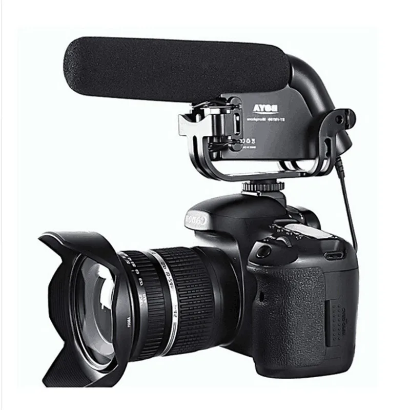 

BOYA VM190 Supercardioid Shotguns Condenser Microphone for Canon Nikon Pentax HDSLR Camera Camcorder Audio Recorder Video Mic
