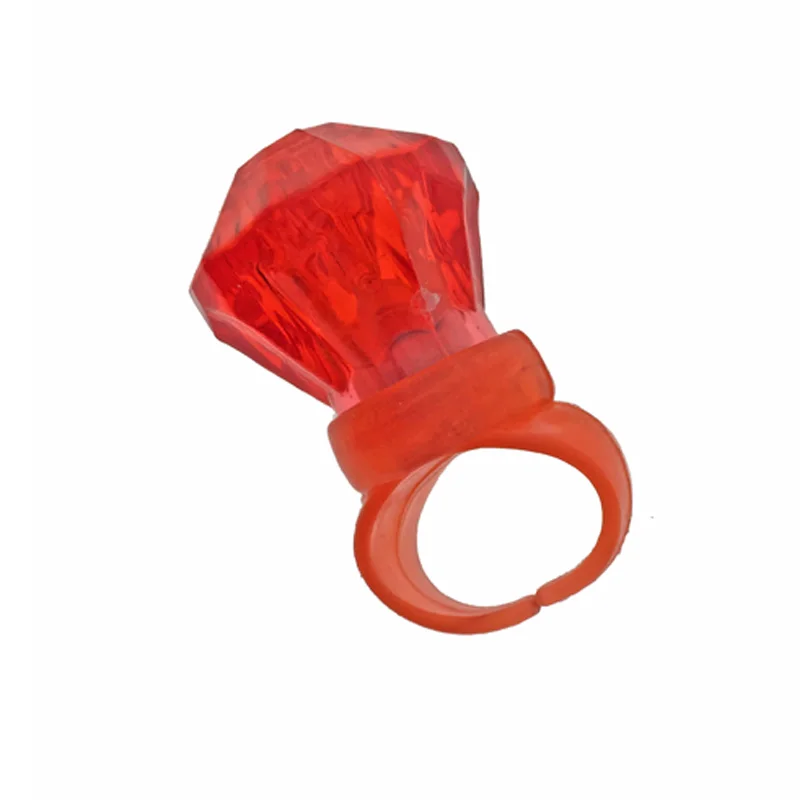 12pcs LED Glow Rings Light Up Flashing Rings Party Supplies Plastic