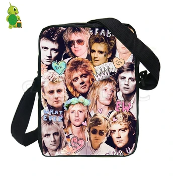 

Famous Rock Star Roger Taylor Overlay Printing Mini Messenger Bags Boys Girls Shoulder Bags Women Men Fashion Travel Handbags