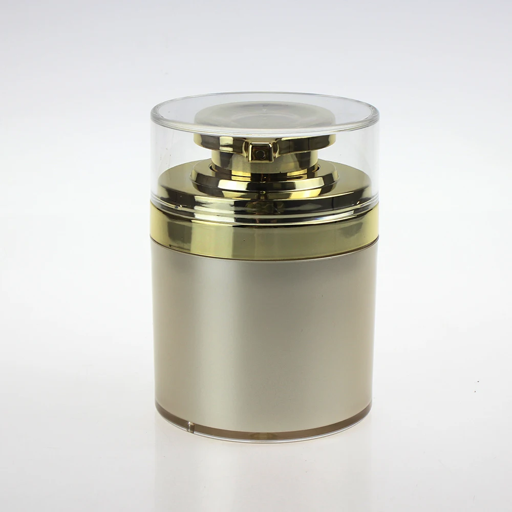Download Cosmetic packaging luxury gold 70ml airless pump bottle for lotion serum foundation-in ...