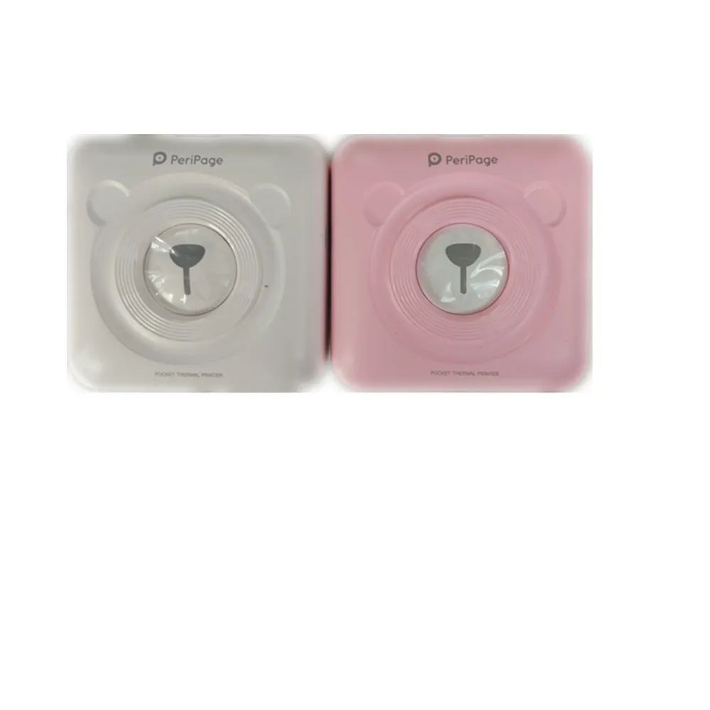 pink peripage inkless pocket printer with themal paper (12)_