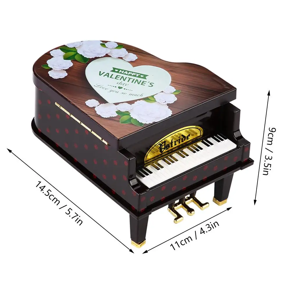 Cikonielf пианино романтичная музыкальная шкатулка музыкальные коробки День рождения Юбилей Подарок ко Дню Святого Валентина