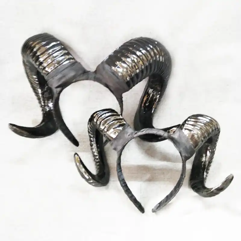 Restyle Big Ram Horns Gothic Headband Steampunk Sheep Horn Hair Band Cosplay Halloween Party