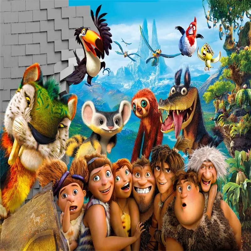 

Wall Panel Wallpaper Amusement Park Cartoon Background Modern Europe Art Mural for Living Room Large Painting Home Decor
