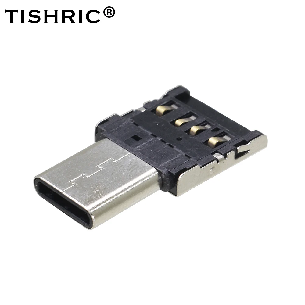 TISHRIC OTG Micro USB OTG type-C адаптер usb type C USB 3,0 конвертер данных для зарядки OTG кабель для клавиатуры мышь USB диск флэш - Цвет: TSR421-type-C