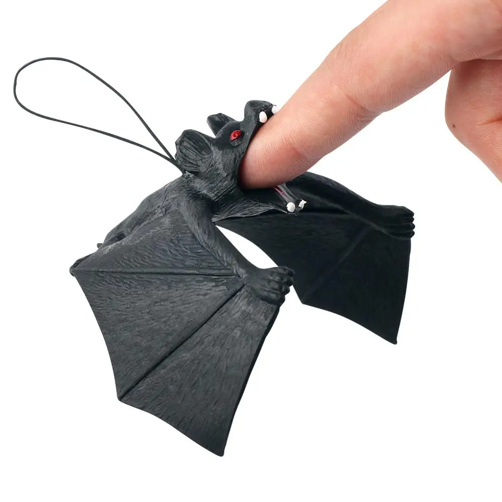 OurWarm Halloween Decoration Horror House Bat Hanging Props Simulation Animals Bats Home Wall Window Decor Halloween Trick Props