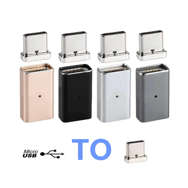 

Magnetic Micro USB Female to Type C Male Charger Adapter Converter Metal Plug for Nexus 5X 6P / OnePlus 2 3 3T 5 / Xiaomi USB-C