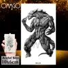 OMMGO Dinosaur Monster Fierce Temporary Tattoos Sticker Roar Tyrannosaurus Rex Custom Tattoo Body Art Arm Wrist Fake Tatoos Men ► Photo 2/6