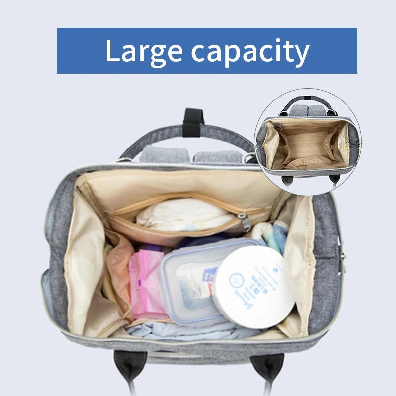 Diaper Bag For Baby Stroller Mummy Maternity Travel Backpack Waterproof Nappy Changing Bag Large Space Organizer Nursing Wet Bag (5)