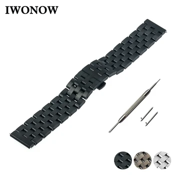 

Stainless Steel Quick Release Watch Band 20mm 22mm for Tissot 1853 T035 T097 Butterfly Buckle Strap Wrist Belt Bracelet + Tool