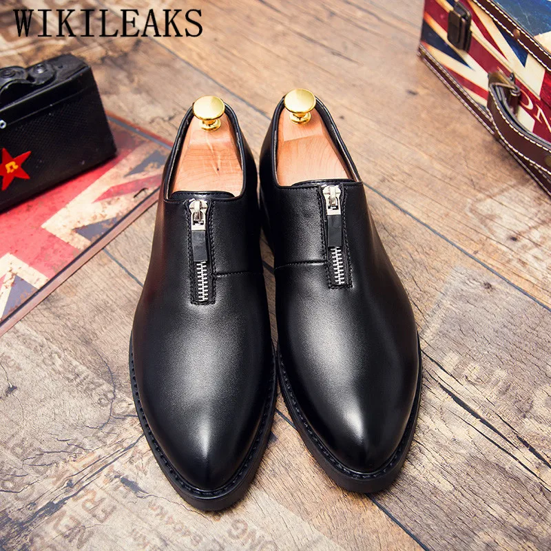 

office formal shoes men loafers luxury brand suit shoes leather oxford shoes for men sapato social masculino zapatos caballero