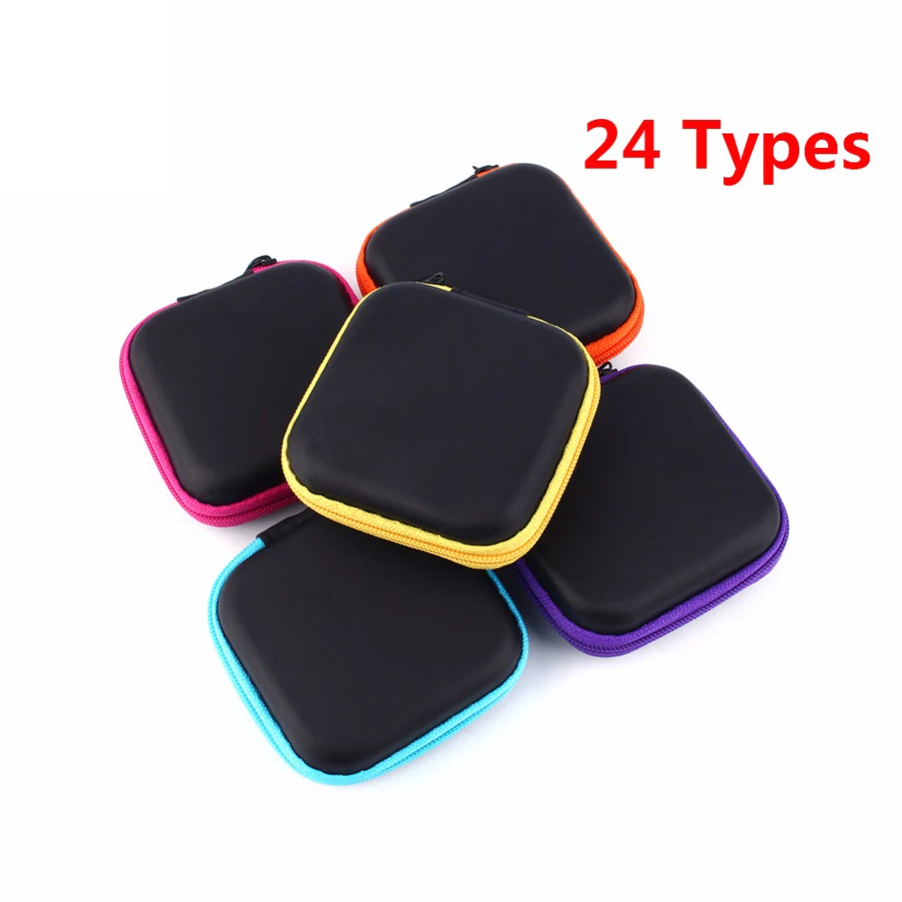 

24 Types EVA Earphone Wire Storage Box Organizer Cable Makeup Storage Jewelry Container Coin Purse Case Pouch Bag