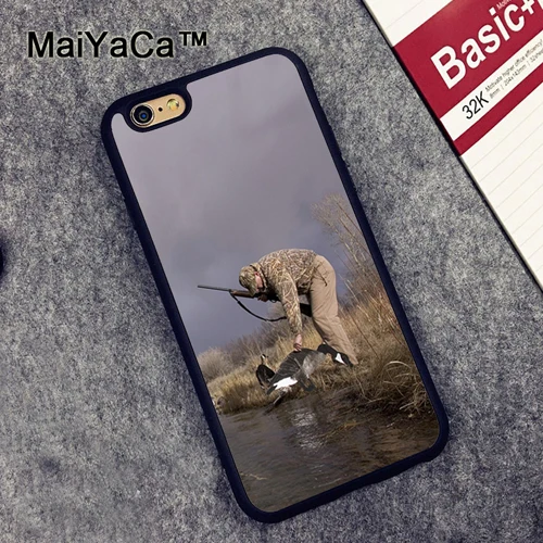 MaiYaCa Bird Duck Hunting Sunset Phone Case Skin Shell For iPhone 6 6S