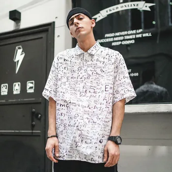 

2019 spring summer Harajuku Funny Beach Hawaiian Shirts Mens Casual Short Sleeved Shirt Streetwear Hip Hop Male Shirts Vintage