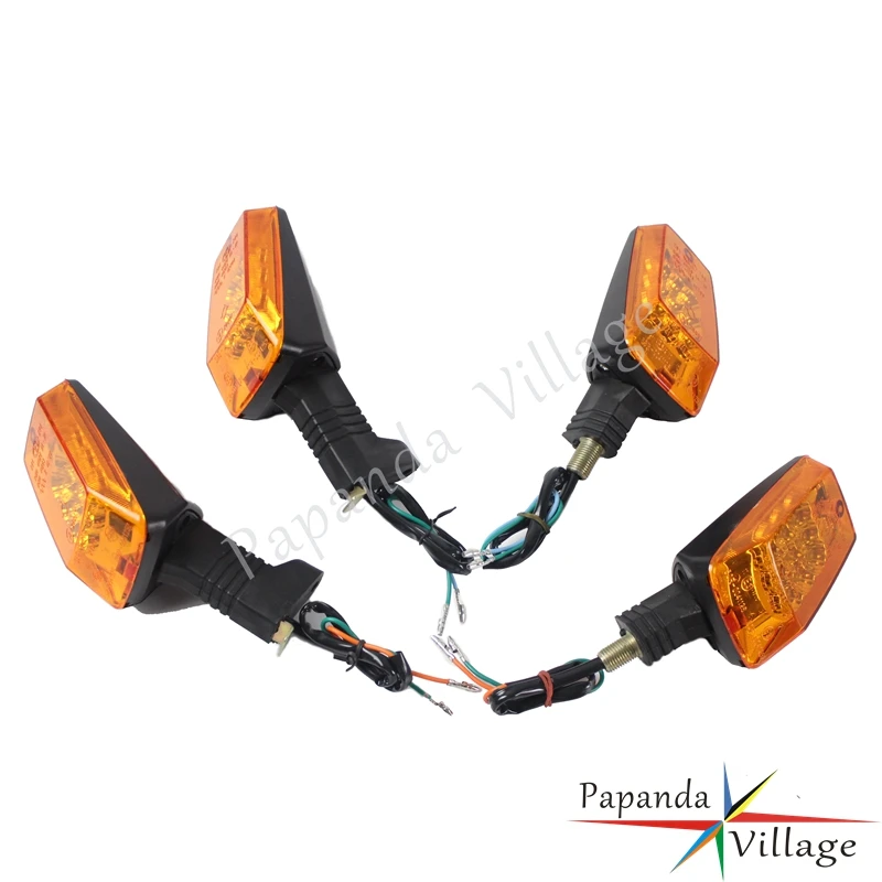 

Papanda Plastic Motorbike 12V Front and Rear Turn Signal Indicators Light Sets Amber Light for MZ ETZ 251