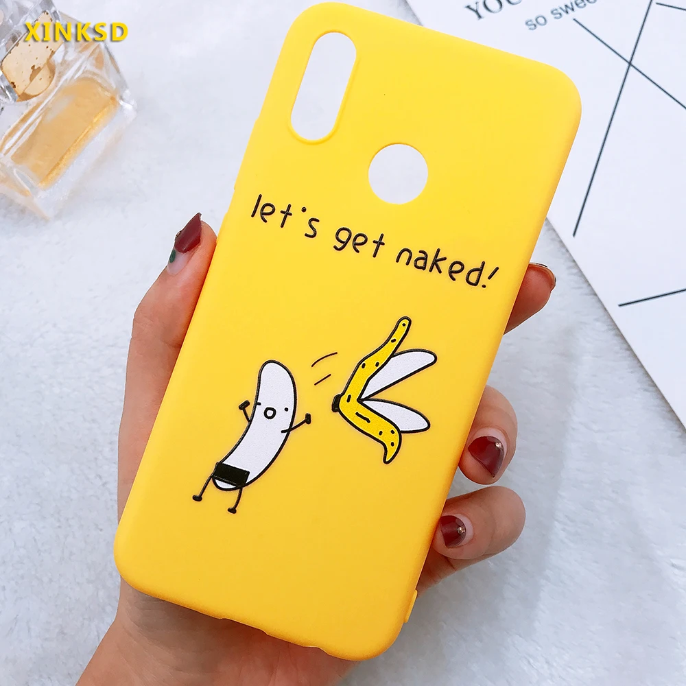 

Funny Banana Cat Cute Cartoon Case on for Huawei mate 10 20 lite Phone Case for Huawei P20 Pro P8 Lite 2017 soft Back Cover